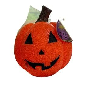 Light up sparkling pumpkin 9" NWT